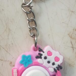 Hello Kitty Pink Plastic Key Chain