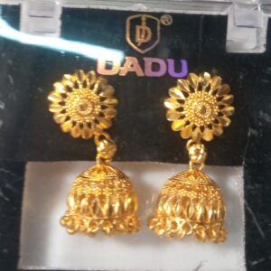 Dadu Artificial Earrings Jhumka Gold 1 Pair