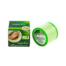Organic Cotton Face Eyebrow Threading Thread Organic Green 300M