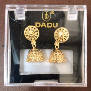 Dadu Artificial Earrings Jhumka Golden For Womens
