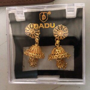 Dadu Artificial Earrings Jhumka Golden For Womens