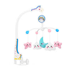 Babygo Rotating Pony Stars Musical Hanging Jhoomer Rattle Toy For Baby