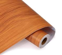Brown Wooden Printed Self Adhesive Waterproof Wallpaper 24X48 Inches