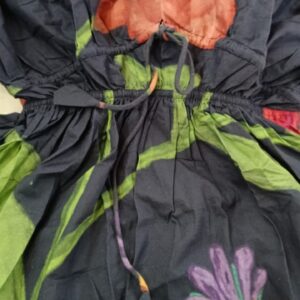 Gamma Blue Floral Printed Dress For Women Size Xxl