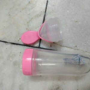 Baby Silicone Squeeze Feeder With Food Dispensing Spoon Cereal Feeding Bottle