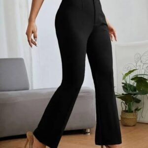 Women Black Color Trouser Size S
