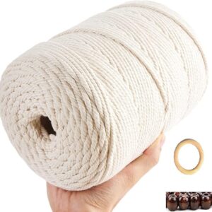 Cotton Macrame Cord Twisted 3 Ply 100M