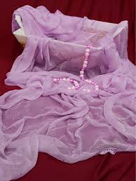 Lavender Chiffon Dupatta