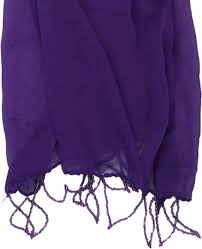 Dark Purple Chiffon Dupatta