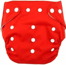 Red Color Diaper Pants For Infant Baby