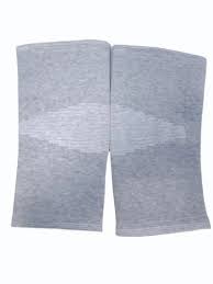 Grey Blend Women Knee Cap 2Pcs