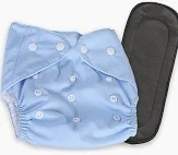 Sky Blue Color Baby Cloth Diaper