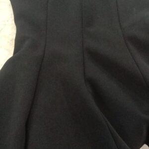 Black Flared V Neck Tank Top For Women Size S