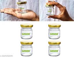 Very Small Glass Jar Set Of 4 Pcs