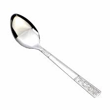 Stainless Steel Flower Design Spoon Pack Of 12