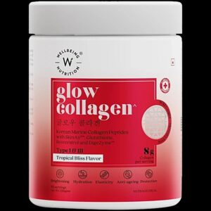 Wellbeing Nutrition Glow Collagen Tropical Bliss Flavour 250G