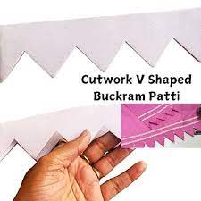 Salwar Bukram Patti White 20 Pcs