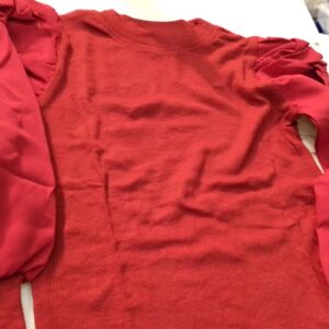 Red Colour Crop Top For Women Size S