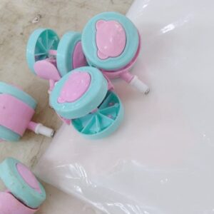 Green And Pink Colour Walker Wheel Set Of 5