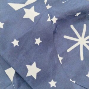 Navy Color Stare Printed Double Bedsheet 2