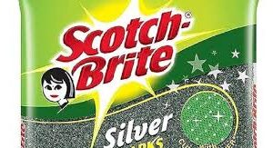Scotch Brite Silver Sparks Scrub Pad Big 3 Unit