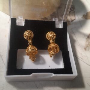 Dadu Artificial Earrings Jhumka Golden For Womens