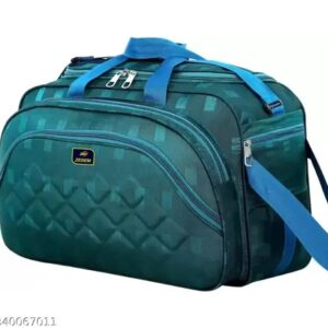 Zedem Teal Colour Wheel Travel Duffle Bag