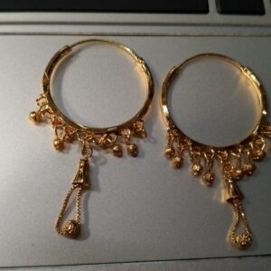 Dadu Gold Plated Bali Earrings For Women