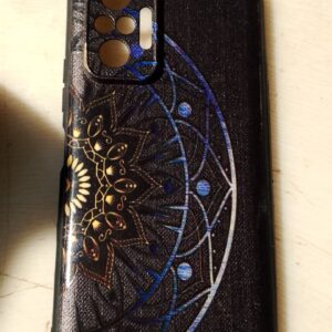 Redmi Note 10 Pro Black Printed Phone Cover