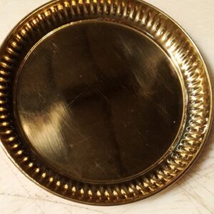 Round Small Brass Plate