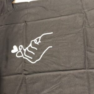 Black Printed T Shirt For Women Size S