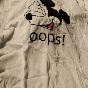 White Printed T Shirt For Women Size Xl