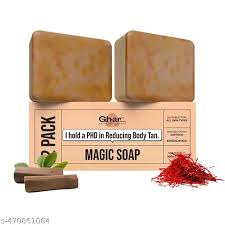 Magic Soap Sandalwood And Saffron Soap 200Gm