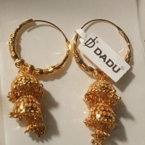 Dadu Womens Artificial Earrings Jhumka Bali Gold