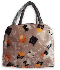 Insulated Lunch Bag Beige 1Pc