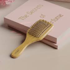 Edel Bamboo Paddle Hair Brush Light Brown Set Of 2