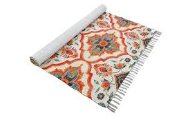 Handmade Sustainable Printed Modern Carpet Multicolor Size 2 Inch X 3Inch 1Pc