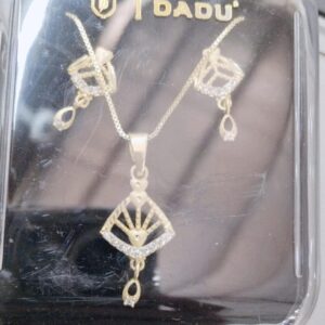 Dj Dadu Golden Color Pendant Chain Set Set For Women