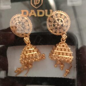 Gold Plated Small Jhumka Earrings For Women