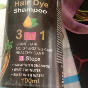 3 In 1 Black Hair Dye Shampoo 100Ml