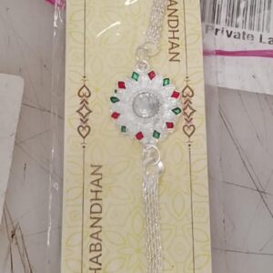 Silver Plated Fancy Rakhi