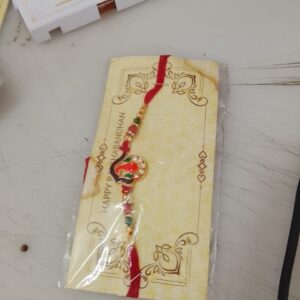 Red Stone Beautiful Rakhi