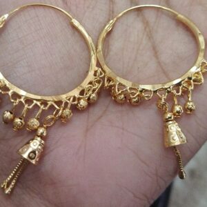 Golden Color Designer Women Bali Earrings