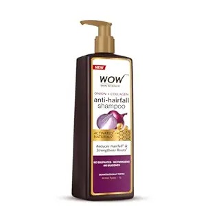 Wow Skin Science Onion Collagen Anti Hairfall Shampoo Controls Hair Fall 1Ltr