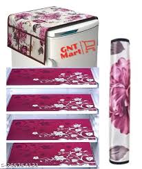 Fridge Cover Maroon Colour