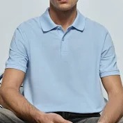 H Point M Men Polo T Shirt Sky Colour Size M