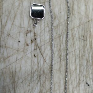 Black Stainless Steel Rectangle Necklace Chain For Men