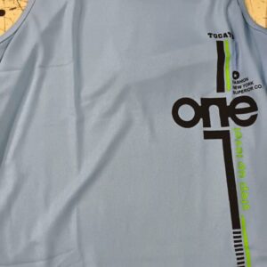 Regular Men Printed Tocayo Men Sky Blue Vest Size S