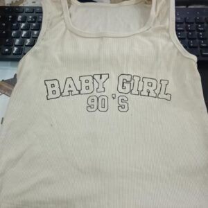 Sleeveless Top For Women Color Cream Size S