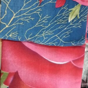 Floral Print Polycotton Double Bed Sheet With 2 Pillow Cover